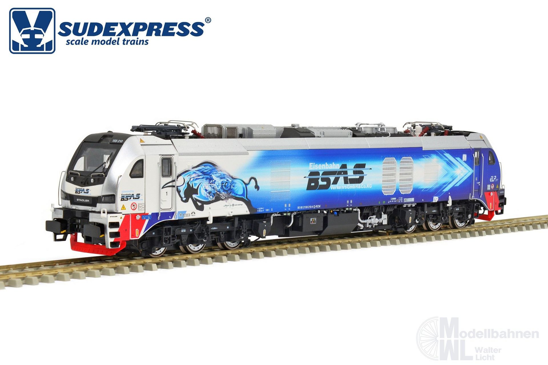 Sudexpress S1592109 - Zweikraftlok BR 159 210-4 EuroDual BSAS Ep.VI H0/WS Digital