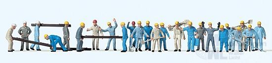 Preiser 14403 - Gleisbauarbeiter. 24 Figuren H0 1:87