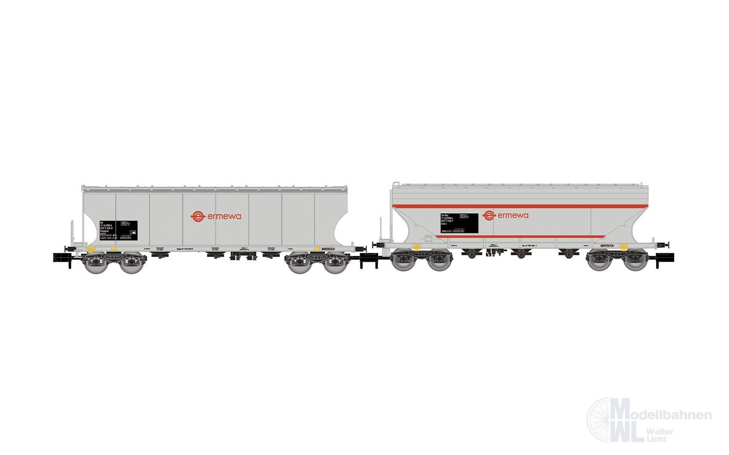 Arnold 6740 - Getreidesilowagen Set RENFE Ep.VI 2.tlg. N 1:160
