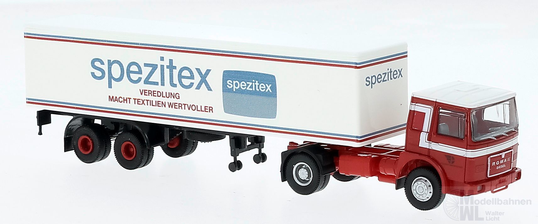 Brekina 78151 - MAN Roman Koffer-Sattelzug Spezitex H0 1:87 Brekina 78151 - MAN Roman Koffer-Sattelzug Spezitex H0 1:87