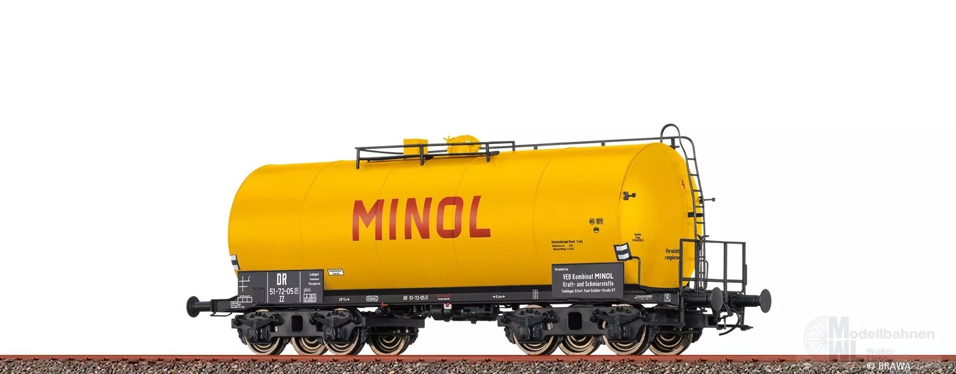 Brawa 49629 - Kesselwagen DR Ep.III Minol H0/GL