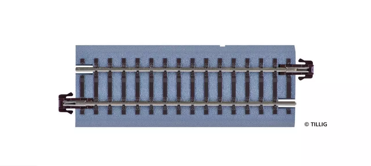 Tillig 83713 - Bettungsgleis gerade G2 83 mm braun TT 1:120