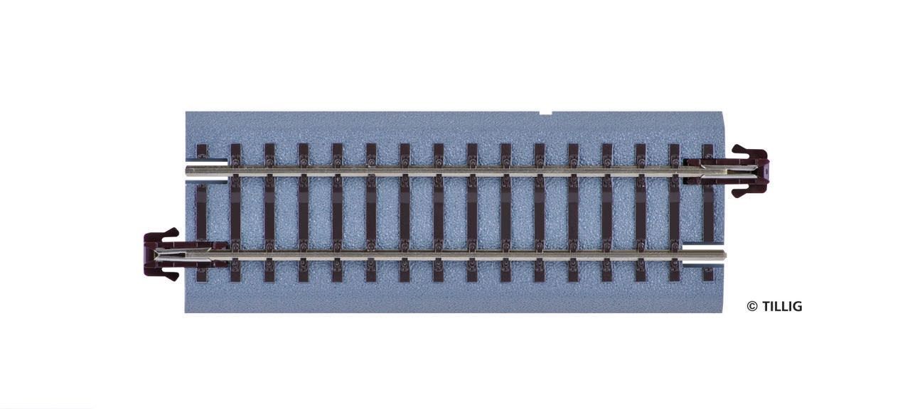 Tillig 83713 - Bettungsgleis gerade G2 83 mm braun TT 1:120