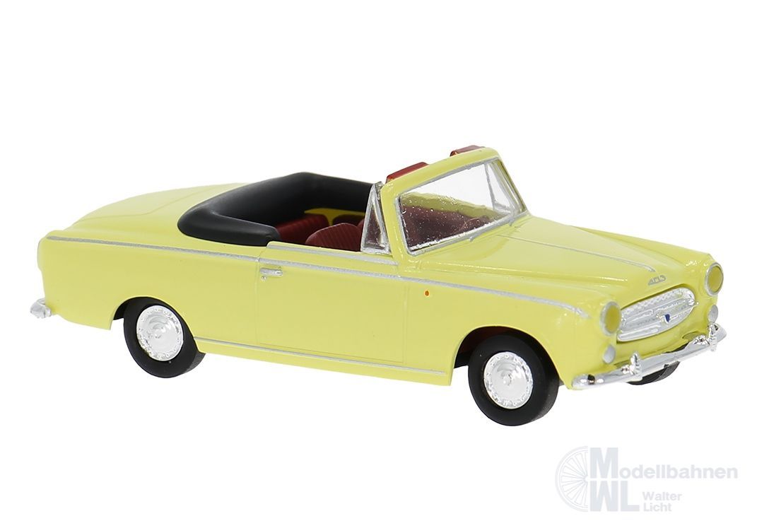 Brekina 29164 - Peugeot 403 Cabrio in gelb H0 1:87