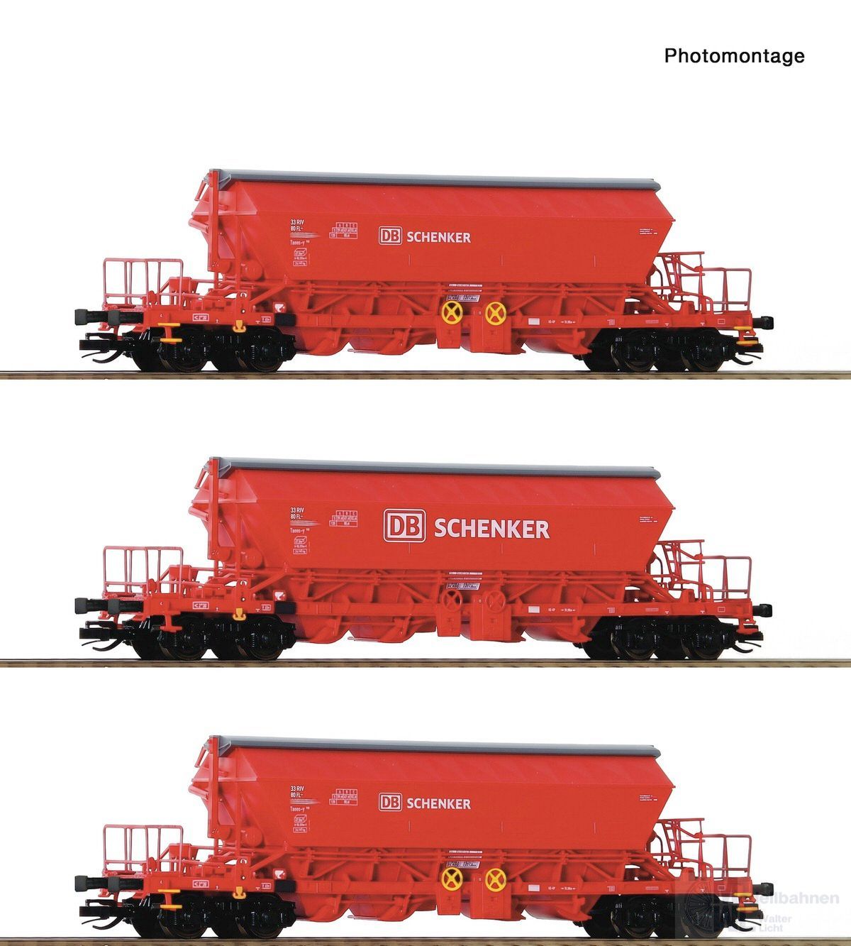 Roco 6680062 - Kaliwagen Set DB Ep.VI Schenker 3.tlg. TT 1:120