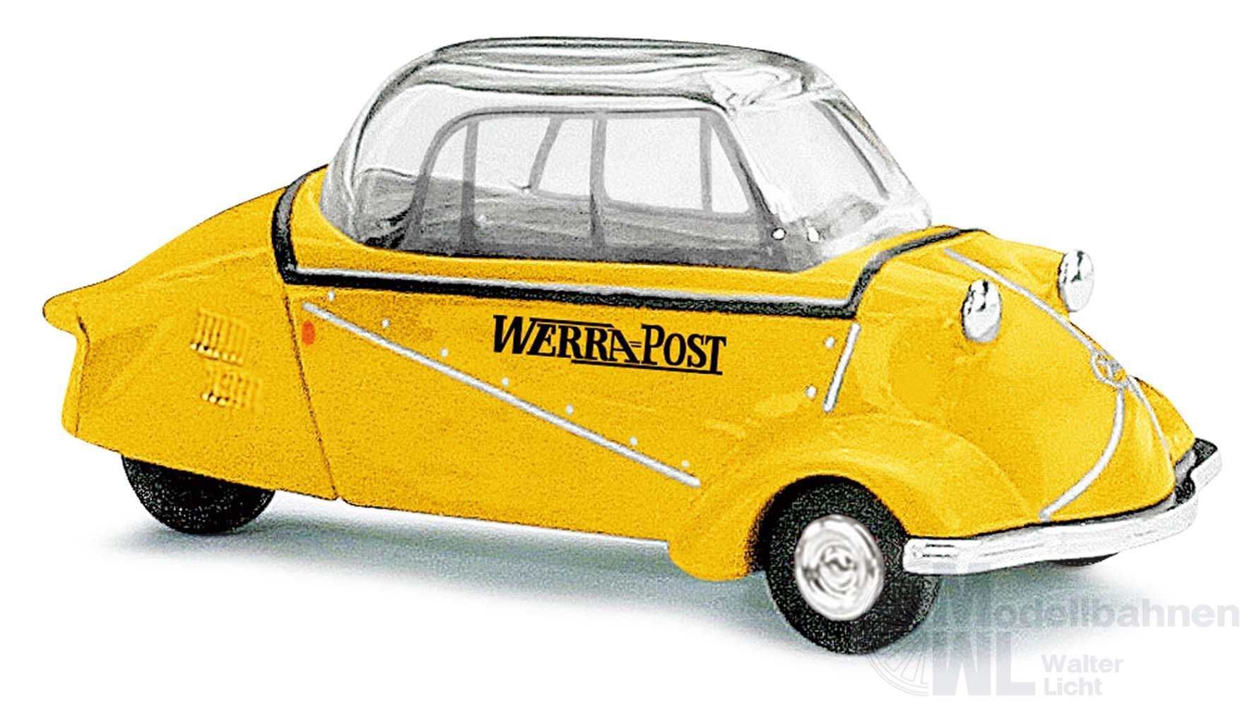 Busch 48820 - Messerschmitt Kabinenroller KR 200 Werra Post H0 1:87 Busch 48820 - Messerschmitt Kabinenroller KR 200 Werra Post H0 1:87