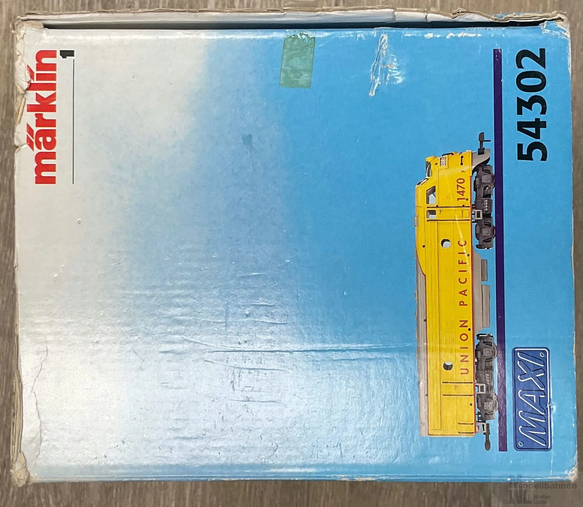 Märklin 54301 - MÄRKLIN MAXI - Diesellok F7 Santa Fe Set aus 54301 / 54302 Spur 1