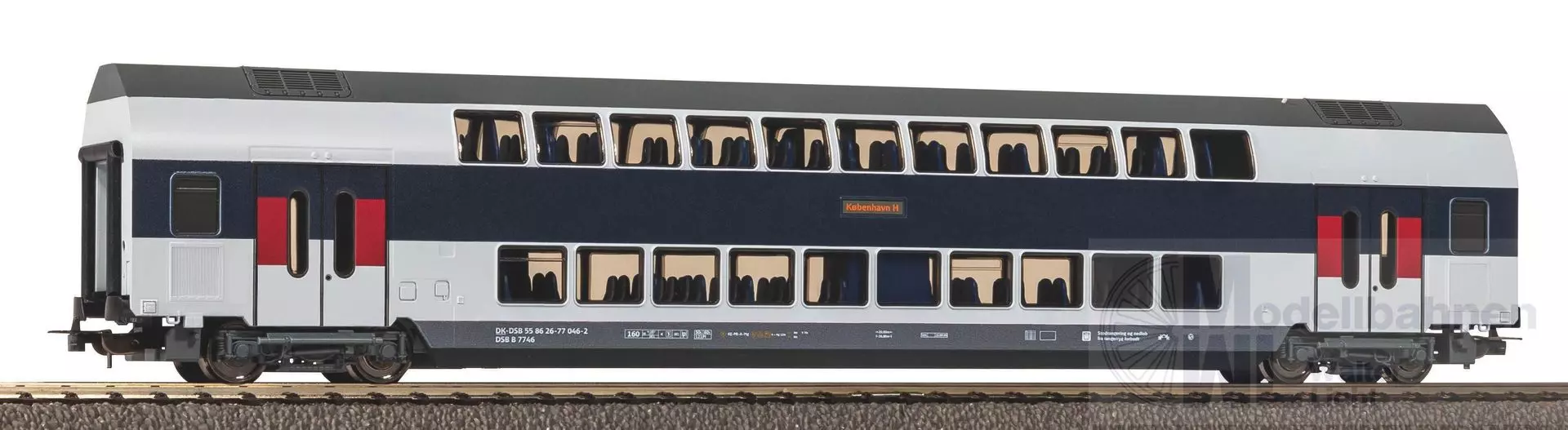 Piko 58815 - Doppelstockwagen DSB Ep.VI 2.Kl. rote Tür H0/GL Hobby