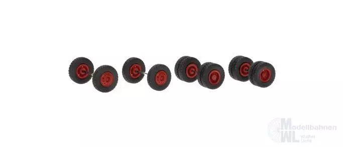 Herpa 87MBS026376 - Zubehör MBS Radsätze Mercedes-Benz LPS Stahl H0 1:87