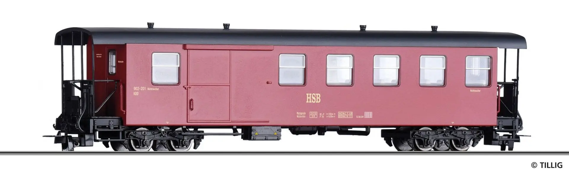 Tillig 13947 - Packwagen HSB Ep.V/VI KBD H0m