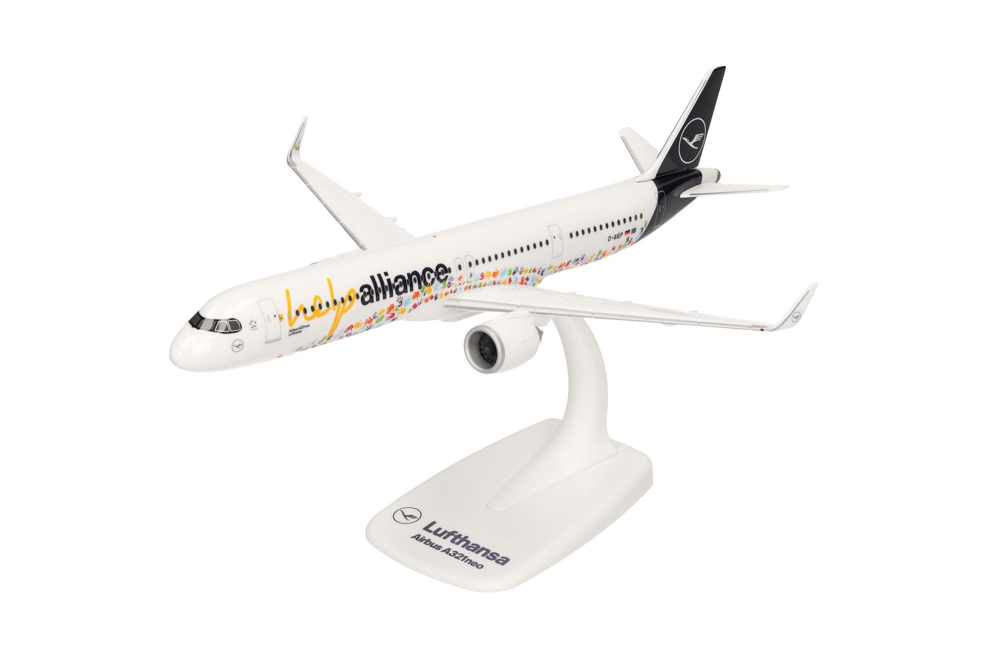 Herpa 614832 - Airbus A321neo Lufthansa HelpAlliance 1:200