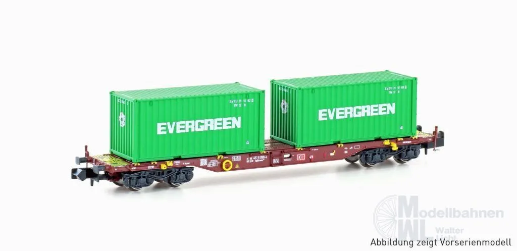 Hobbytrain 23204 - Containerwagen DB Ep.IV Sgjkkmms 699 Evergreen N 1:160