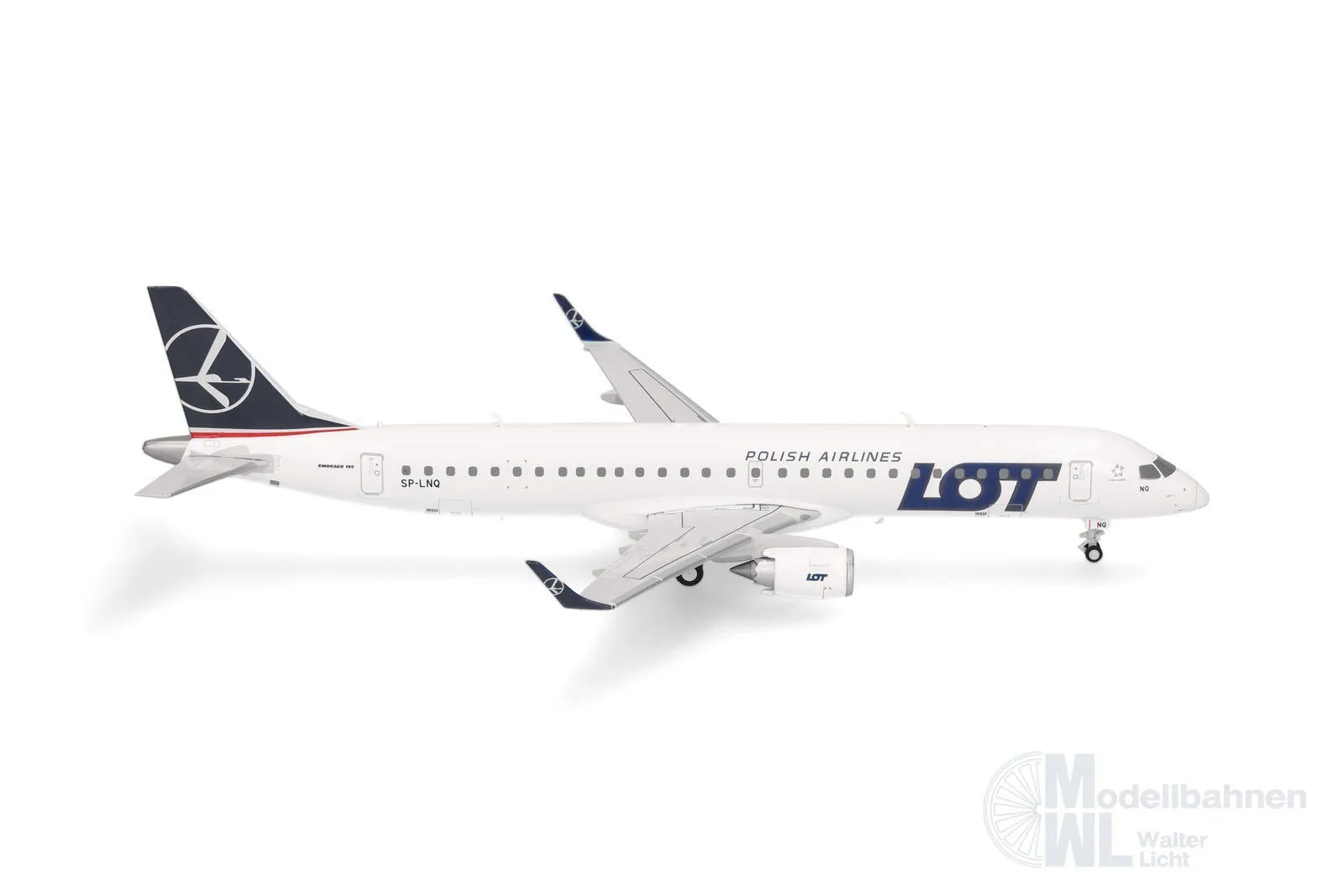 Herpa 573825 - Embraer E195 LOT Polish Airlines 1:200