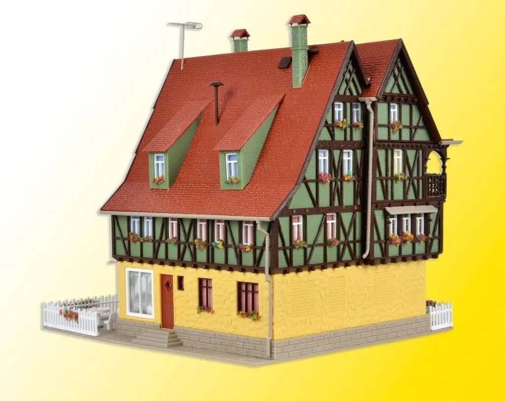 Vollmer 43695 - Café-Bistro mit Inneneinrichtung und LED Beleuchtung H0 1:87