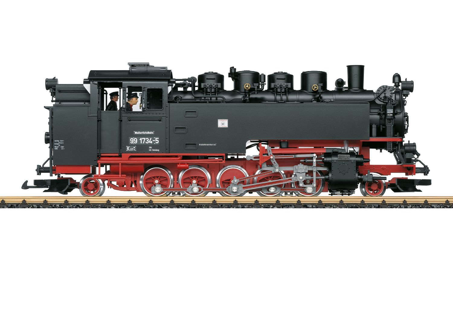 LGB 21486 - Dampflok BR 99 1734-5 SDG Ep.VI Spur G 1:22,5 Sound mfx