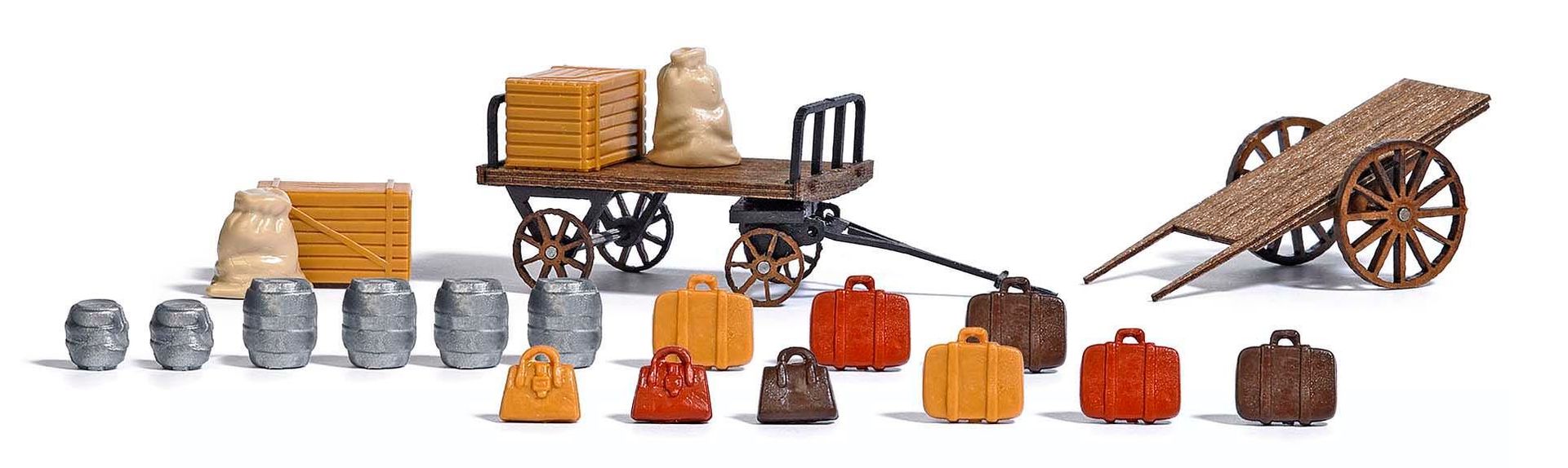 Busch 1625 - Gepäckkarren H0 1:87 Busch 1625 - Gepäckkarren H0 1:87