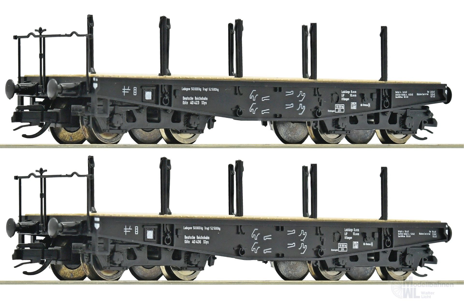 Roco 6680034 - Schwerlastwagen Set DRG Ep.II 2.tlg. TT 1:120