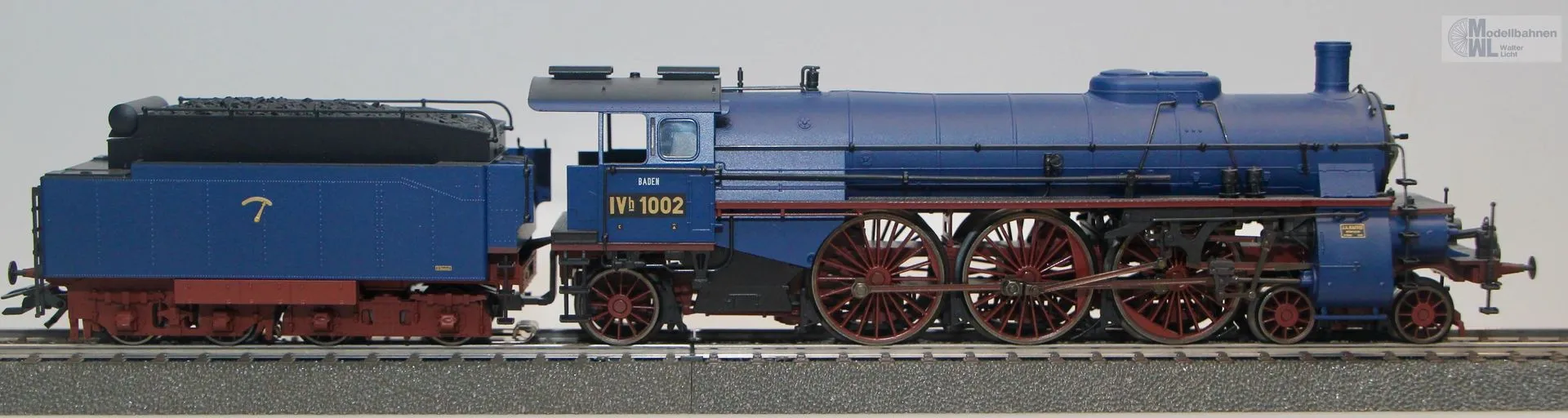 Märklin 39021 - MÄRKLIN - Dampfllok Serie IV h Baden Ep.I blau H0/WS Sound mfx