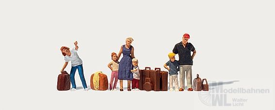 0212539 Merten Figuren 212539 - Wartende mit Gepäck H0 1:87
