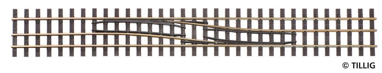 Tillig 85185 - Gleiswechsel links/rechts Länge 228 mm H0-H0e Tillig 85185 - Gleiswechsel links/rechts Länge 228 mm H0-H0e