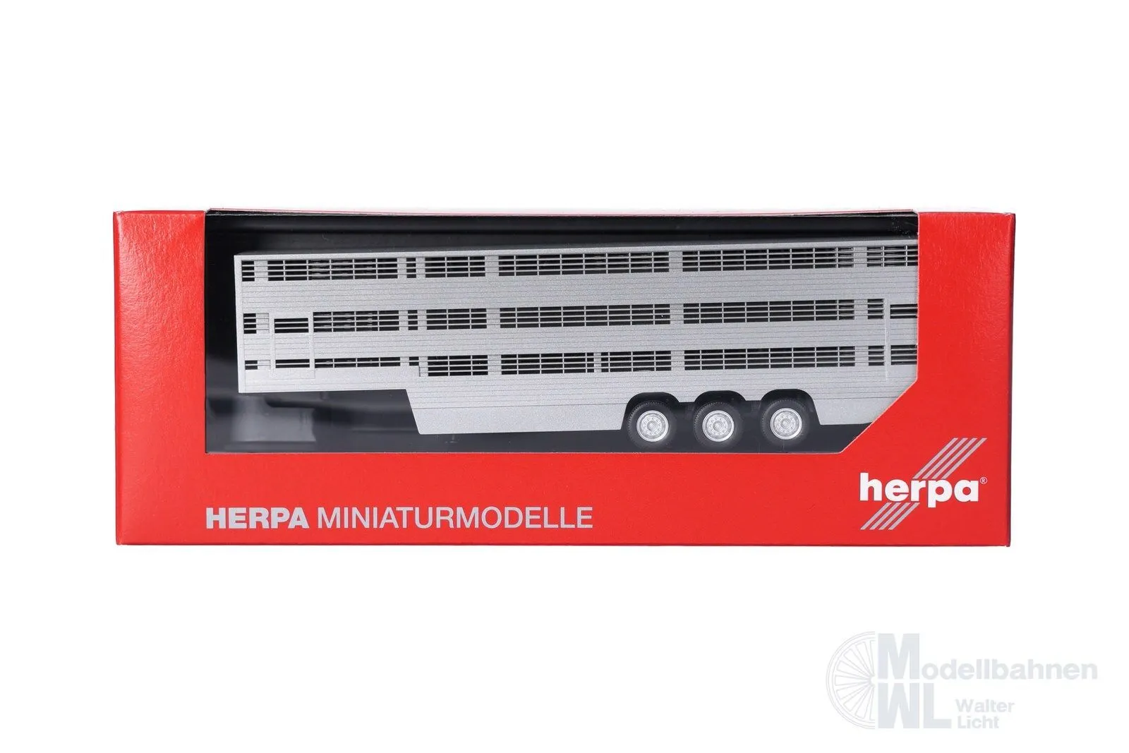 Herpa 076333-003 - Viehtransporterauflieger 3a H0 1:87