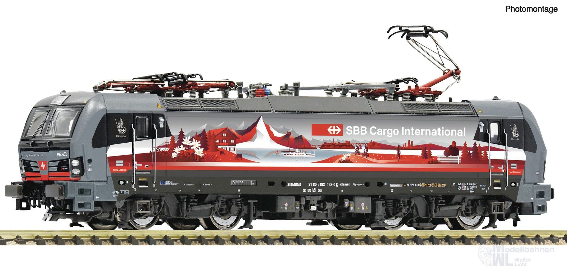 Fleischmann 7570088 - E-Lok BR 193 452-0 SBB Cargo Ep.VI Schweizpiercer N 1:160 Sound