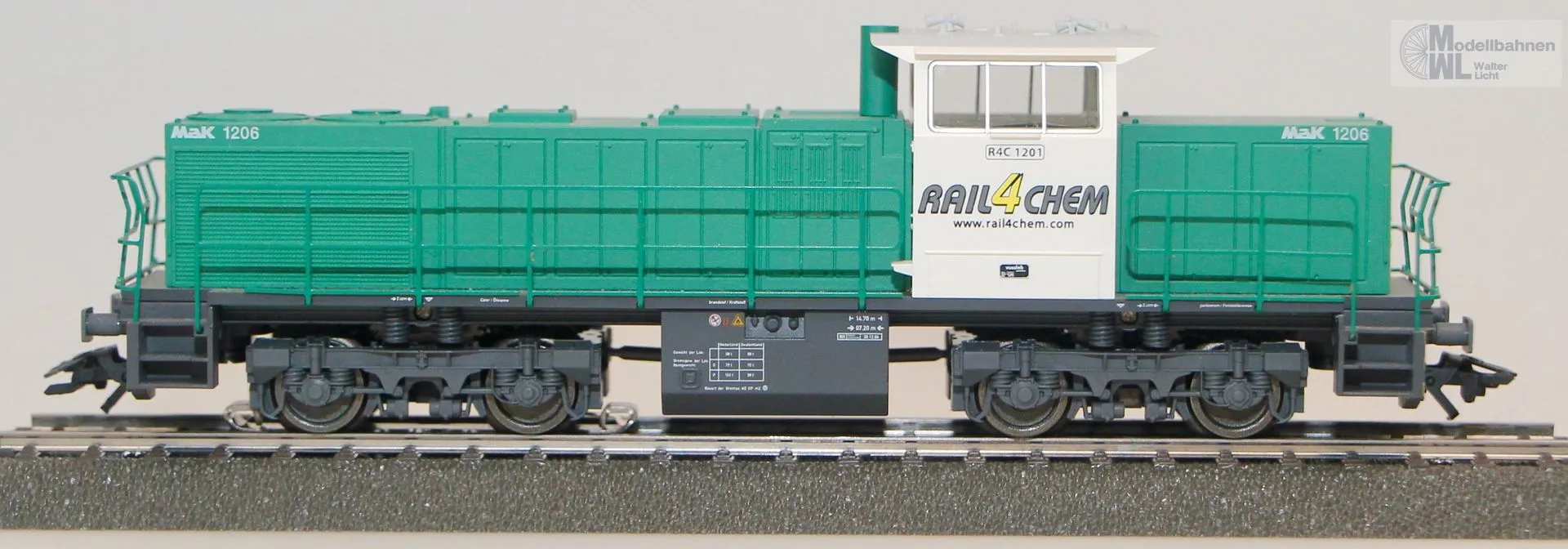 Märklin 37631 - MÄRKLIN - Diesellok MaK 1206 Rail4Chem Ep.V H0/WS Digital mfx