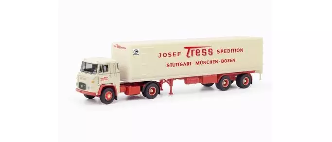 Herpa 87MBS026260 - Scania Vabis LB 76 Kooffer Sattelzug Tress H0 1:87