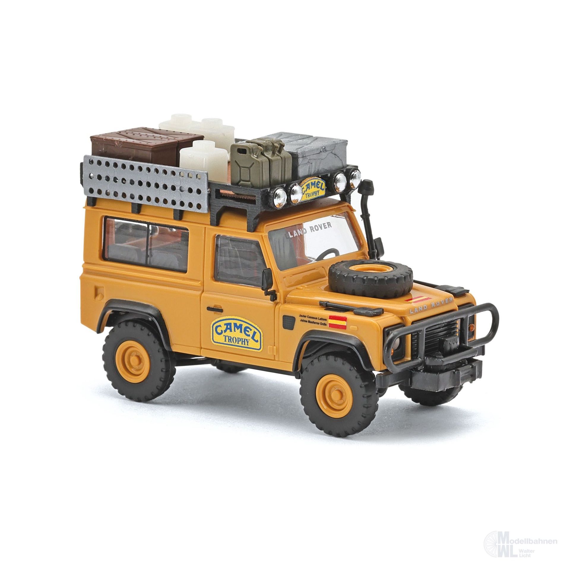 Busch 54315 - Land Rover Defender 90 Camel Trophy 1985 Spanien Baujahr 1983 H0 1:87