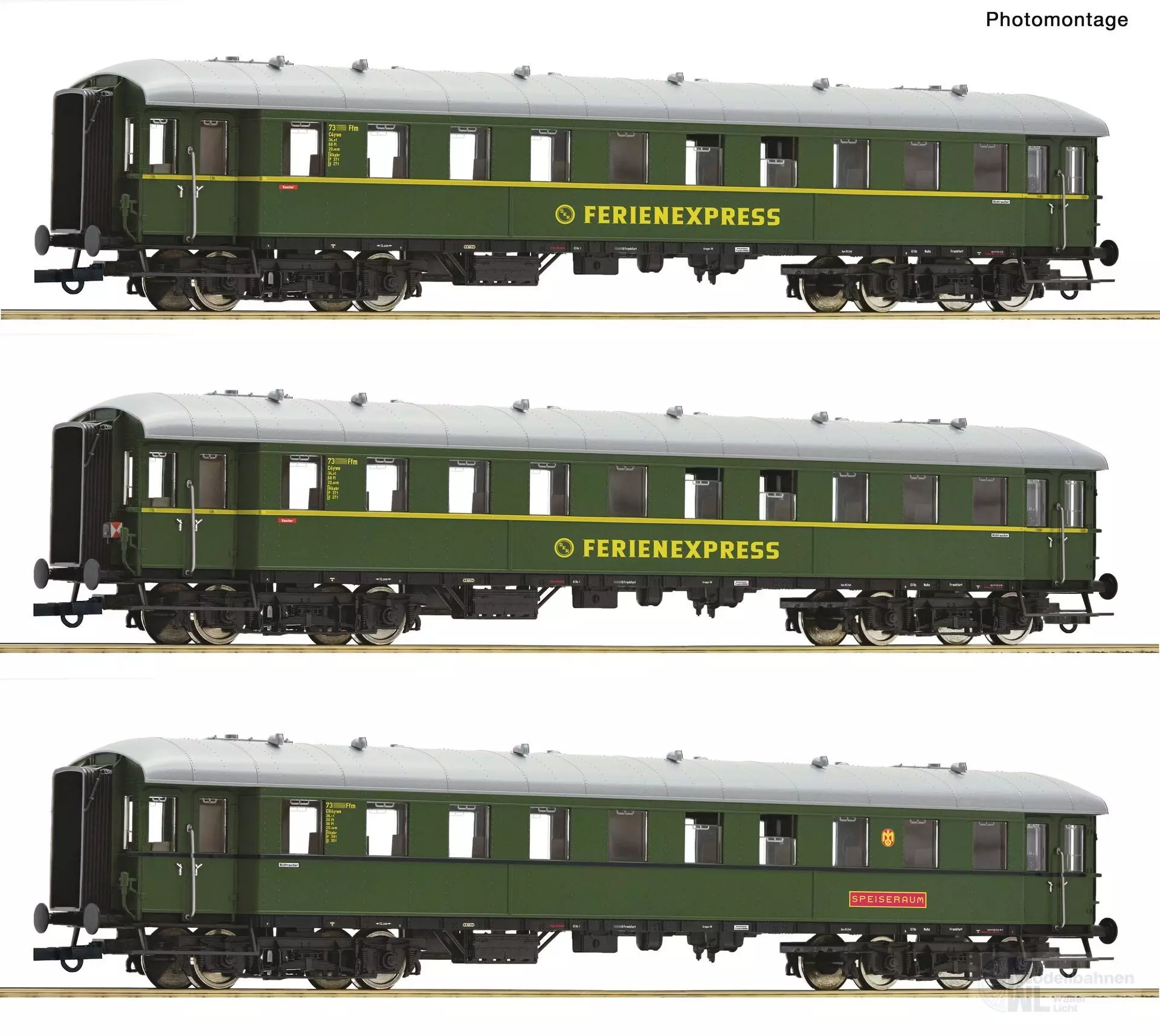 Roco 6200235 - Ferienexpress DB Ep.III 3.tlg. H0/GL
