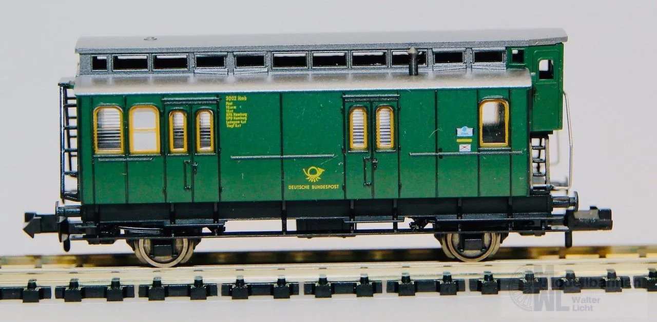 Fleischmann  - FLEISCHMANN - Bahnpostwagen DRG Ep.II mit Bremserhaus N 1:160
