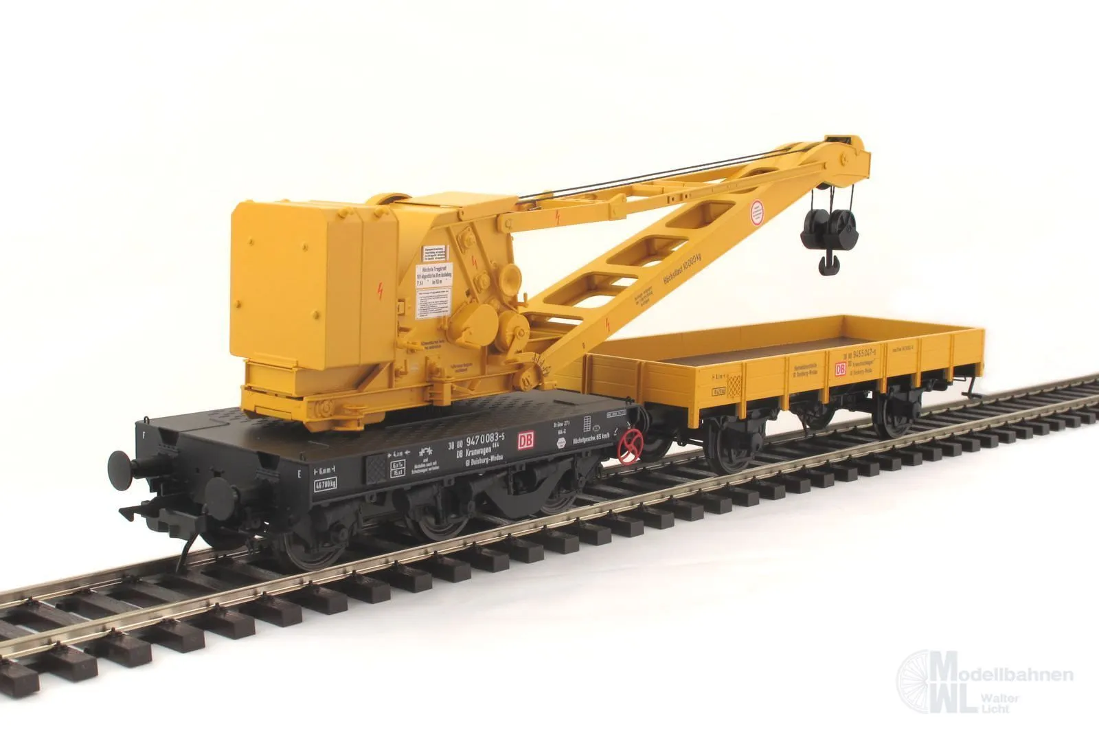 Lenz 42450-05 - Kran Wyhlen DB Ep.V gelb mit Schutzwagen Spur 0
