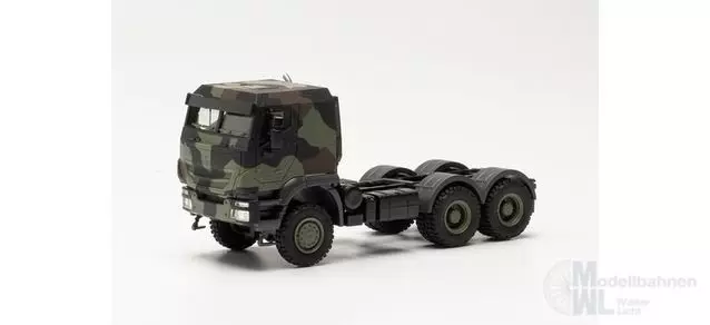 Herpa 746908 - Iveco Trakker geschützt 6x6 Sattelzugmaschine Bundeswehr flecktarn H0 1:87