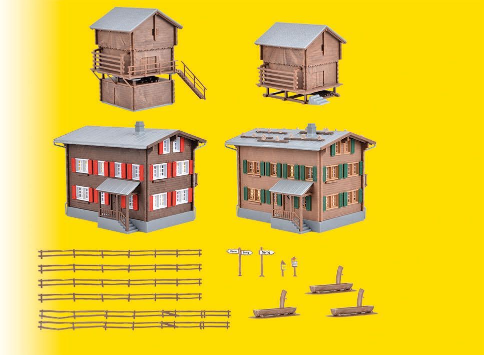 Kibri 39495 - Set Walserdorf 4.tlg. H0 1:87