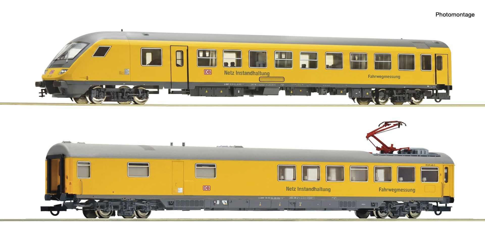 Roco 6210277 - 2er Set  Mess Wagen DB Infrago H0/GLC