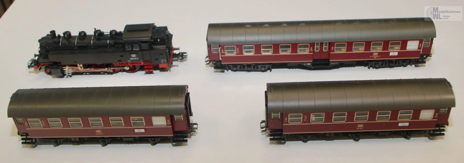Märklin 26508 - MÄRKLIN - Zugpackung Nahverkehr Dampflok BR 86 + 3 Wagen DB Ep.III H0/WS Digital