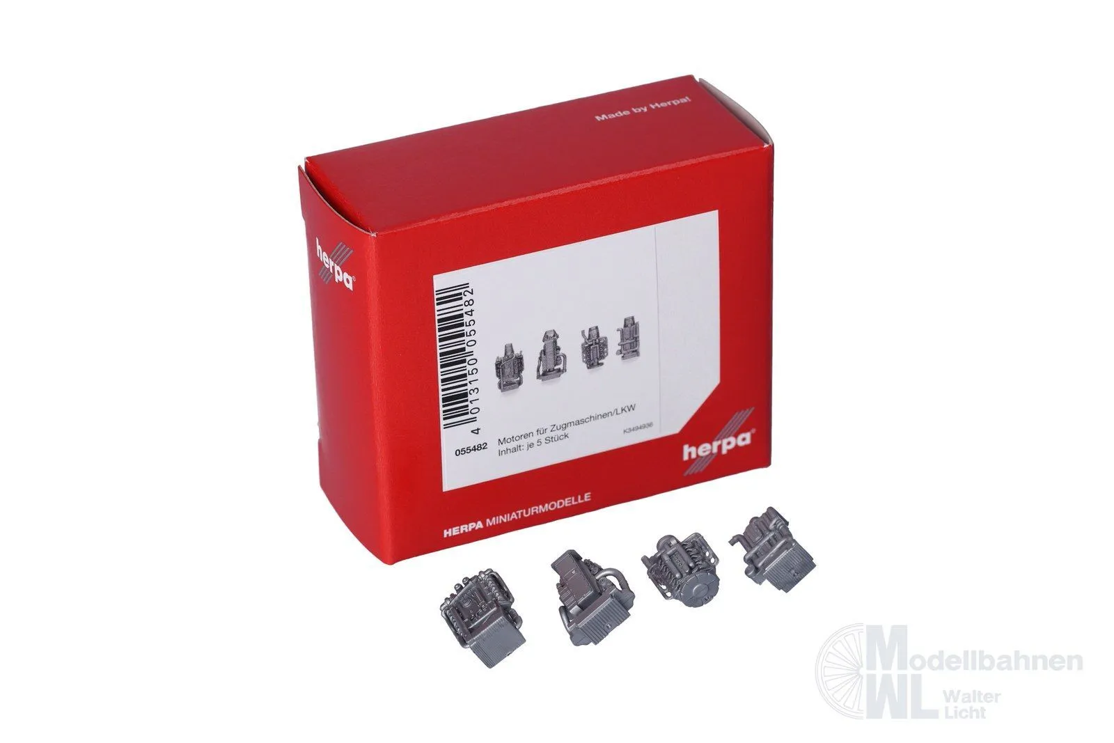 Herpa 055482 - Zubehör Motoren für ZM LKW 20 Stück H0 1:87