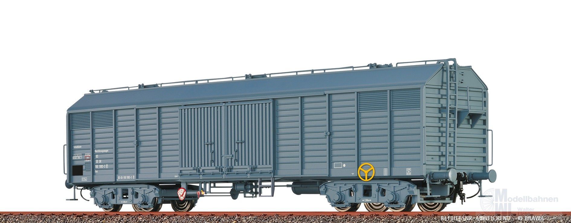 Brawa 50408 - Güterwagen ged. DR Ep.IV Gas H0/GL Brawa 50408 - Güterwagen ged. DR Ep.IV Gas H0/GL