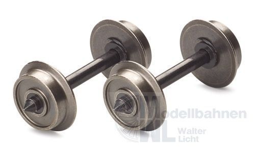 Liliput 939312 - Radsatz Achslänge 24,7mm Durchmesser 8,4mm 2 Stück H0/WS