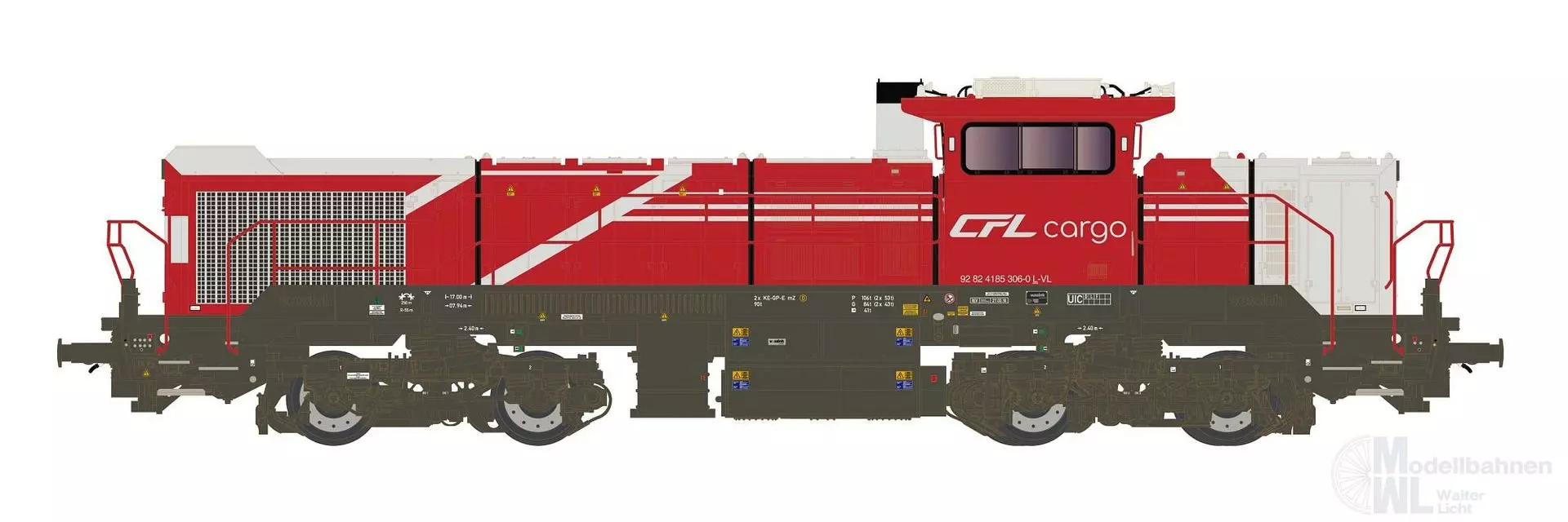 Hobbytrain 32113S - Diesellok Vossloh DE 18 CFL Cargo Ep.VI N 1:160 Sound