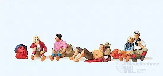 Preiser 10442 - Rastende Wanderer H0 1:87