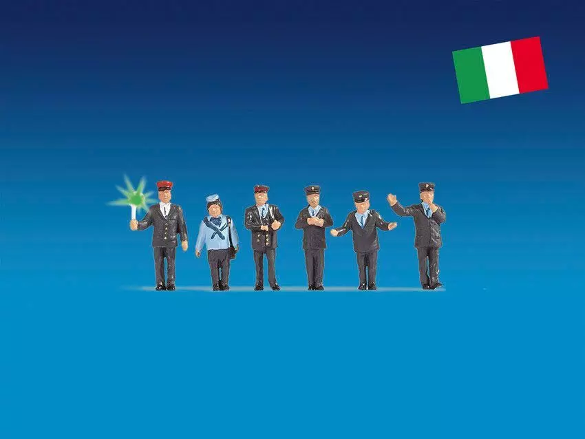 Noch 17544 - Bahnbeamte Italien beleuchtet H0 1:87