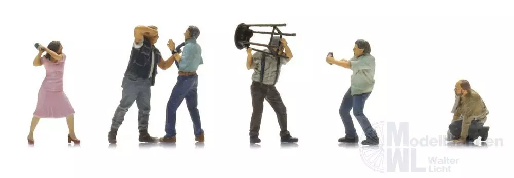 ARTITEC b.v. 5870154 - Kneipenschlägerei (6x) Fertigmodell H0 1:87