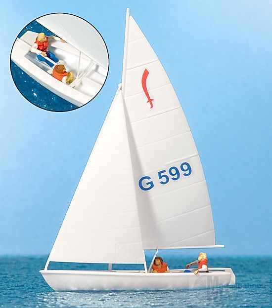 Preiser 10677 - Segler (2). Segelboot Korsar H0 1:87 Preiser 10677 - Segler (2). Segelboot Korsar H0 1:87