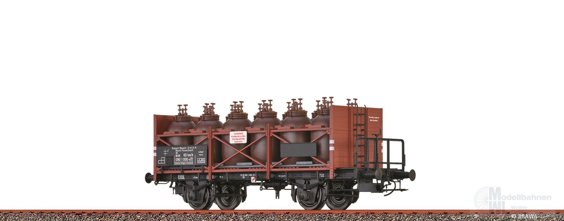 Brawa 49330 - Säuretopfwagen DB Ep.IV Bosch H0/GL Brawa 49330 - Säuretopfwagen DB Ep.IV Bosch H0/GL
