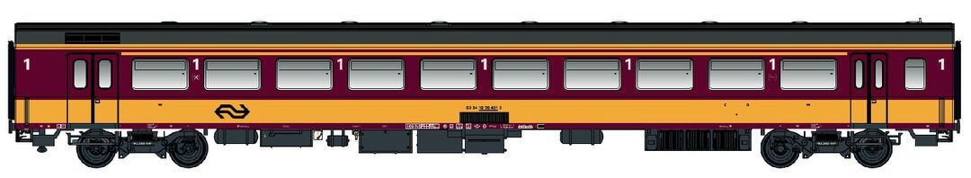LS Models 44261 - Personenwagen ICR 1.Kl. A10 NS Ep.VI Benelux H0/GL