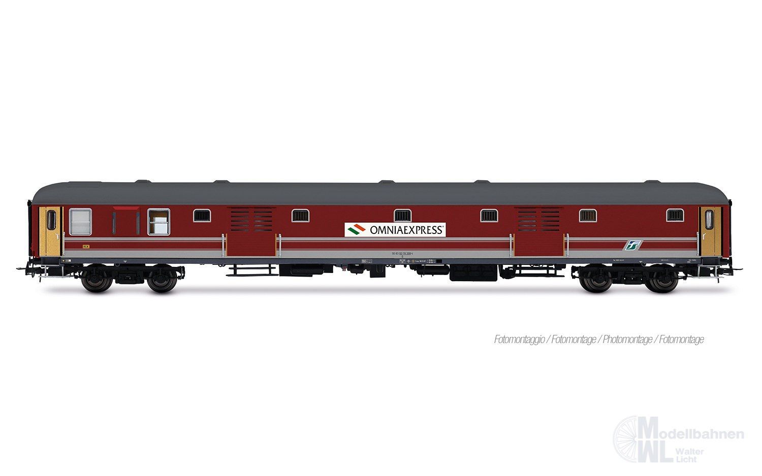 Rivarossi 4431 - Gepäckwagen FS Ep.V UIC-X Omnia Express H0/GL