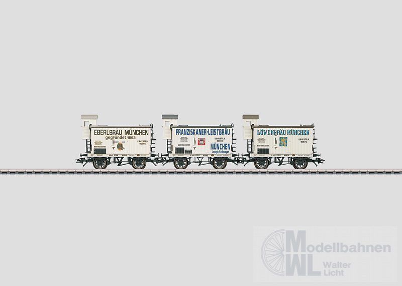 Märklin 45250 - MÄRKLIN - Bierwagen-Set K.Bay.Sts.B Ep.I 3.tlg. H0/WS Märklin 45250 - MÄRKLIN - Bierwagen-Set K.Bay.Sts.B Ep.I 3.tlg. H0/WS