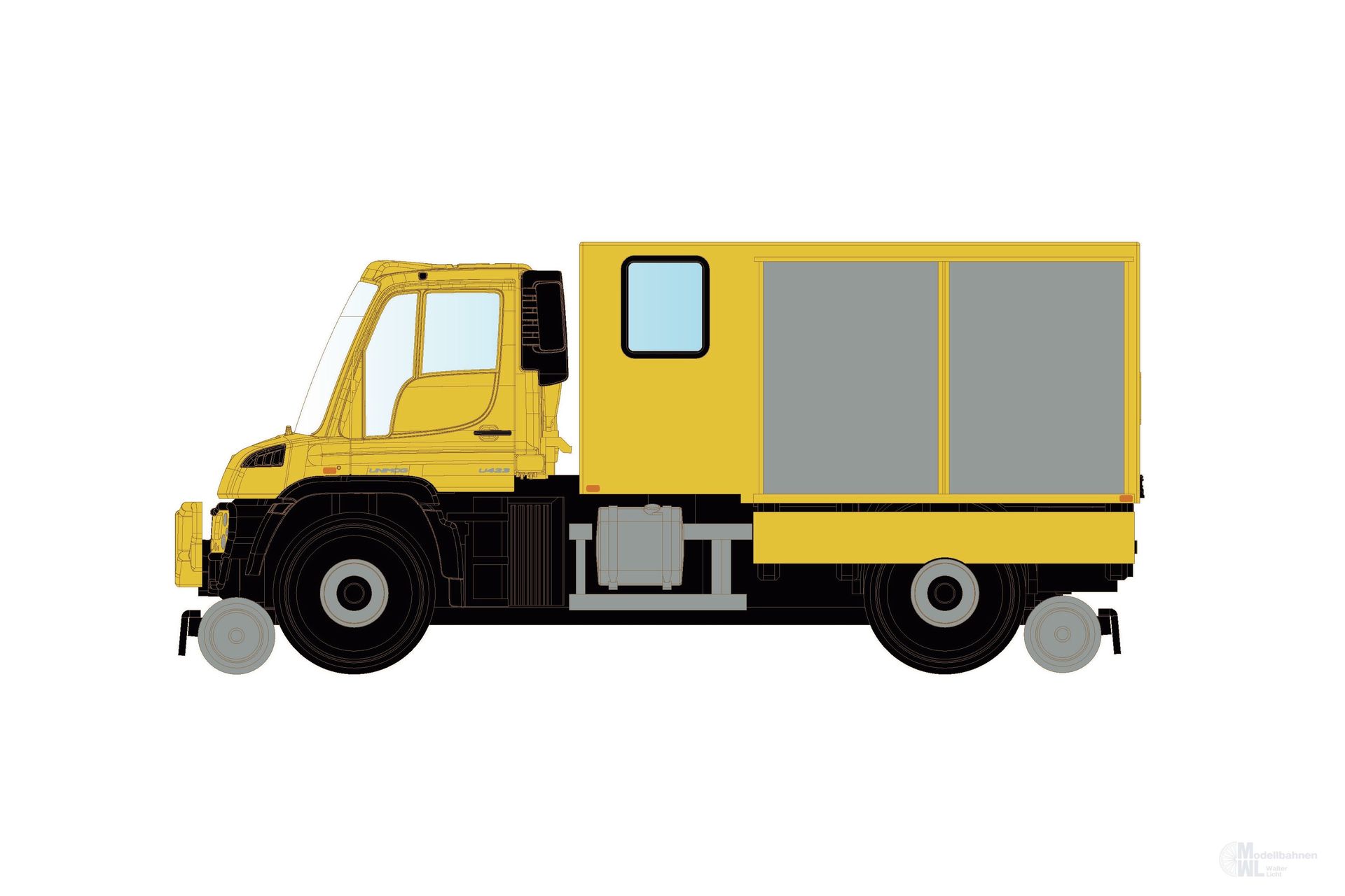 Hobbytrain 32301 - Zweiwege Unimog U423 Ep.VI neutral N 1:160 Digital