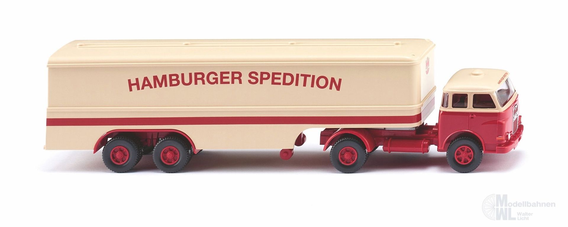 Wiking 051329 - Koffersattelzug MAN Pausbacke Hamburger Spedition H0 1:87 Wiking 051329 - Koffersattelzug MAN Pausbacke Hamburger Spedition H0 1:87
